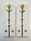 Погоны ВКС ВВС с фурнитурой белые Капитан КАРТОН