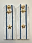 Погоны ВКС ВВС с фурнитурой белые Майор КАРТОН