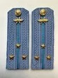 Погоны ВКС ВВС с фурнитурой голубые Старший Лейтенант КАРТОН