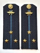 Погоны ВКС ВВС с фурнитурой темно-синие Старший Лейтенант КАРТОН