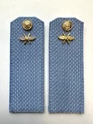 Погоны ВКС ВВС с фурнитурой голубые Рядовой КАРТОН