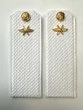 Погоны ВКС ВВС с фурнитурой белые Рядовой КАРТОН