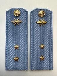 Погоны ВКС ВВС с фурнитурой голубые Прапорщик КАРТОН