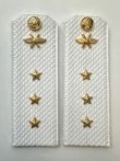 Погоны ВКС ВВС с фурнитурой белые Старший Прапорщик КАРТОН
