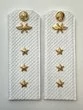Погоны ВКС ВВС с фурнитурой белые Старший Прапорщик КАРТОН