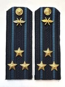 Погоны ВКС ВВС с фурнитурой темно-синие Полковник ПЛАСТИК