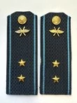Погоны ВКС ВВС с фурнитурой темно-синие Прапорщик ПЛАСТИК