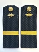 Погоны ВКС ВВС с фурнитурой темно-синие Ефрейтор ПЛАСТИК
