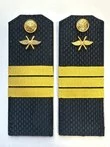Погоны ВКС ВВС с фурнитурой темно-синие Сержант ПЛАСТИК