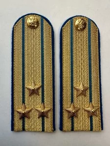 Погоны Юстиции золотые на китель Картон звание Полковник