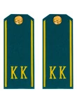 Погоны кадетские КК, сукно (11 см) с фурнитурой цвет голубой
