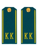 Погоны кадетские КК, сукно (13 см) с фурнитурой цвет голубой