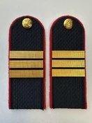 Погоны Полиции на китель темно-синие КАРТОН Звание Сержант 13 см