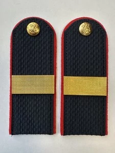 Погоны Полиции на китель темно-синие КАРТОН Звание Старший Сержант 13 см