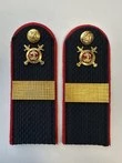 Погоны Полиции на куртку темно-синие КАРТОН Звание Старший Сержант 13 см