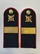 Погоны Полиции на куртку темно-синие КАРТОН Звание Старший Сержант 13 см