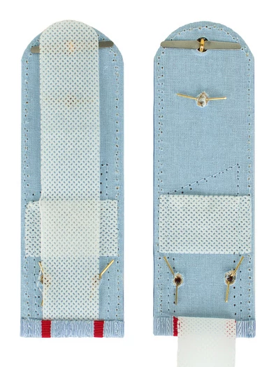 Погоны МВД внутренняя служба на рубашку голубые картон Подполковник 12см