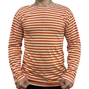 Тельняшка МЧС длинный рукав х/б оранжевая полоса