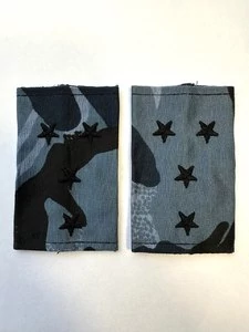 Фальш погоны ФСИН на бушлат звание Капитан цвет синяя кукла