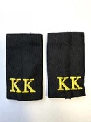 Фальш погоны кадетский корпус КК с вышивкой на бушлат цвет черный