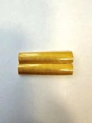 Планка форменная за тяжелое ранение двойная цвет желтый