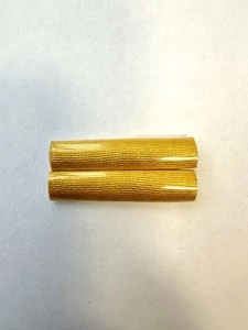 Планка форменная за тяжелое ранение двойная цвет желтый