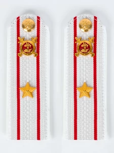 Погоны Полиции на рубашку белые звание Майор картон 15см