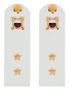 Погоны МВД внутренняя служба на рубашку белые КАРТОН Звание Прапорщик 15см