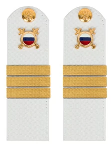 Погоны МВД внутренняя служба на рубашку белые КАРТОН Звание Сержант 15см