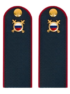 Погоны МВД внутренняя служба темно-синие КАРТОН Звание Рядовой 15см