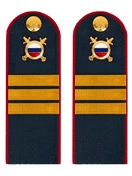 Погоны МВД внутренняя служба темно-синие КАРТОН Звание Сержант 15см