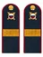 Погоны МВД внутренняя служба темно-синие КАРТОН Звание Старший Сержант 15см