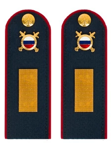 Погоны МВД внутренняя служба темно-синие КАРТОН Звание Старшина 15см