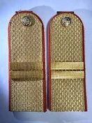 Погоны МЧС золотые с фурнитурой Картон звание Младший Сержант