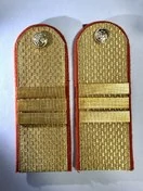 Погоны МЧС золотые с фурнитурой Картон звание Сержант