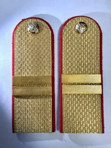 Погоны Полиции золотые КАРТОН Звание Младший Сержант 14 см