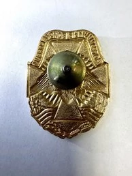 Знак нагрудный Пограничные войска (ПВ) России (крест с гербом)