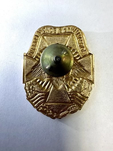 Знак нагрудный Пограничные войска (ПВ) России (крест с гербом)