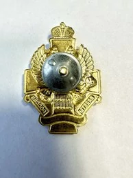 Знак нагрудный Кадеты России тип 2 с черной лентой