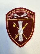 Шеврон Росгвардии (свиток, меч, топор) краповый вышитый