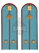 Погоны МЧС голубые на рубашку ПЛАСТИК Звание Лейтенант