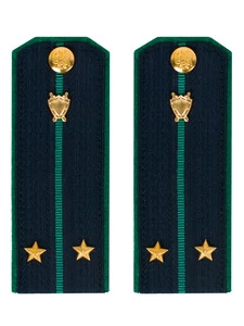 Погоны Прокуратуры темно-синие КАРТОН 13см Звание Лейтенант