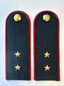 Погоны Полиции на Китель синие КАРТОН Звание Прапорщик Пришивные