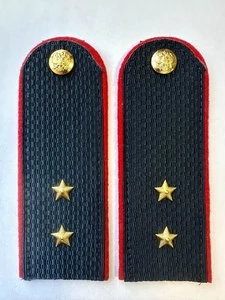 Погоны Полиции на Китель синие КАРТОН Звание Прапорщик Пришивные