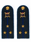 Погоны Юстиции в сборе на куртку картон звание Старший лейтенант 12 см