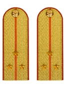 Погоны МЧС Старший Лейтенант Картон цвет золотой 13см