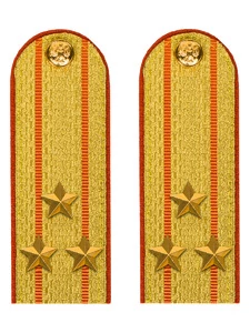 Погоны МЧС Полковник Картон цвет золотой 13см