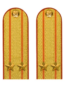 Погоны МЧС Подполковник Картон цвет золотой 13см