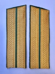 Погоны ПС ФСБ парадные золотые один просвет Кляммеры в комплекте Картон Скос 17см