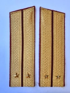 Погоны Росгвардии ФСВНГ парадные золотые 17 см Скос звание Лейтенант